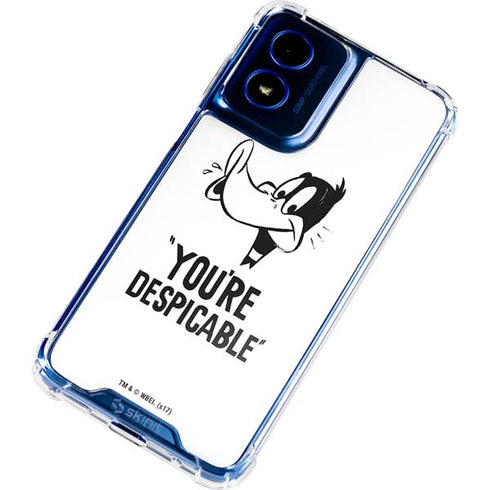 Looney Tunes Daffy Duck Youre Despicable Moto G 5G (2024) Clear Case